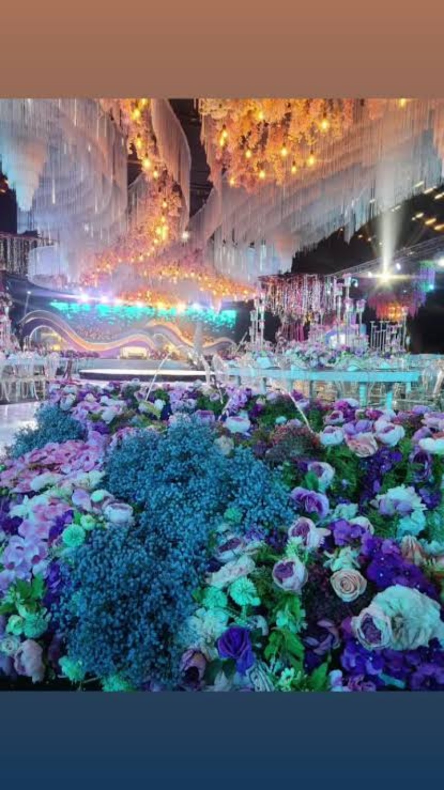Blue & White Garden Reception